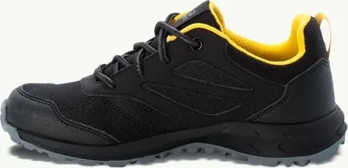 Jack Wolfskin Woodland Texapore Low black/burnt yellow (Junior)
