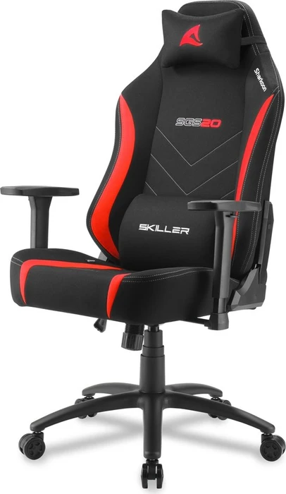 Sharkoon Skiller SGS20 Fabric Gamingstuhl, schwarz/rot