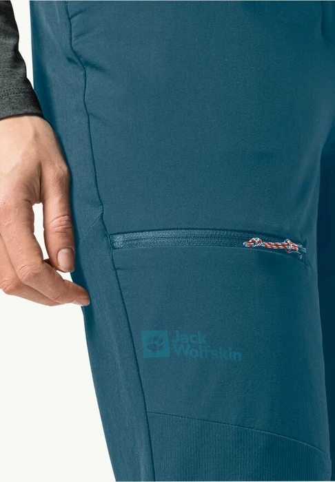 Jack Wolfskin Salmaser Hose lang blue coral (Damen)