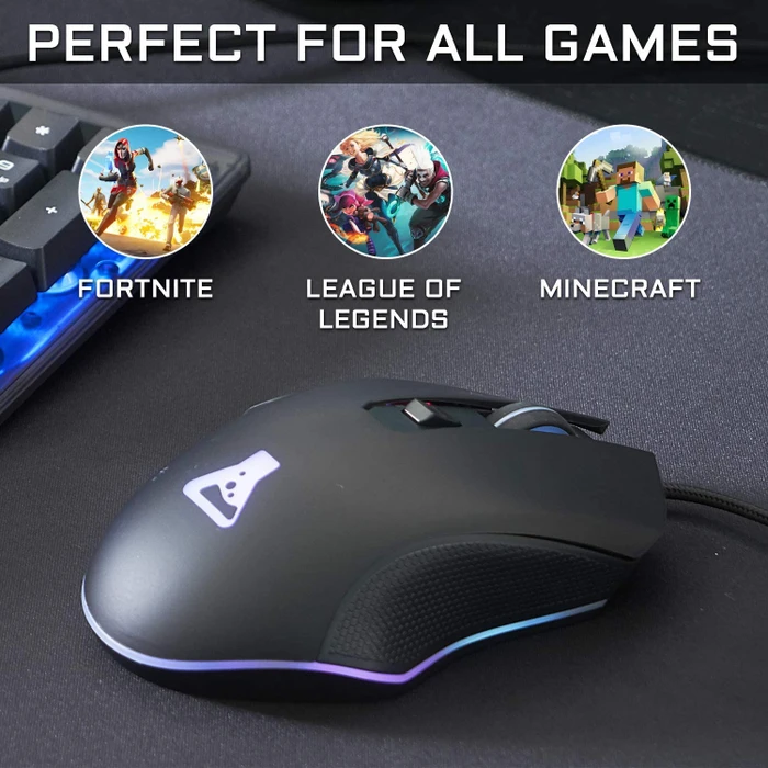 The G-Lab Kult Helium Gaming Mouse, schwarz, USB