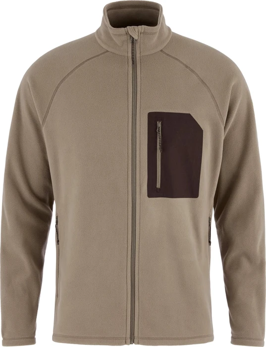Fjällräven Kaipak Fleece Funktionsjacke suede brown/black oak (Herren)