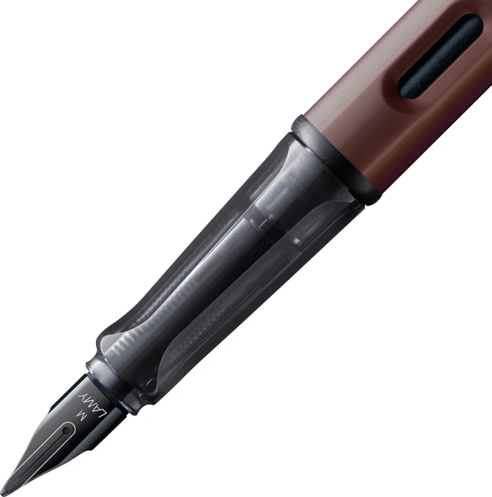 Lamy Lx marron, rechte Hand, extra fein
