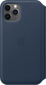 Apple Leder Folio Case für iPhone 11 Pro tiefseeblau