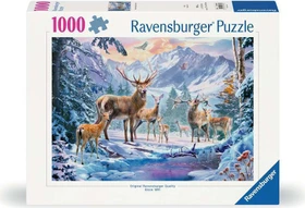 Ravensburger Puzzle Rehe und Hirsche im Winter