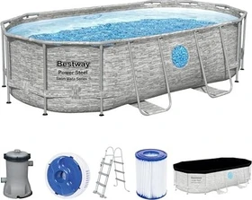 Bestway Power Steel Vista Frame Pool Set oval 427x250x100cm