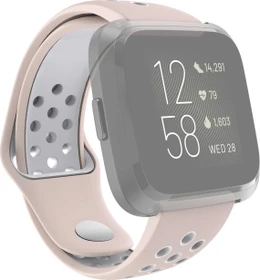 Hama Ersatzarmband Sport für Fitbit Versa 2 grau/rose