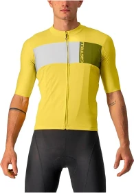 Castelli Prologo 7 Trikot kurzarm passion fruit/ivory/avocado green (Herren)