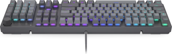 Endorfy Thock V2, PBT, grau, LEDs RGB, hot-swap, Endorfy RED, USB, US