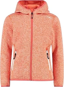 CMP Knit-Tech Meliert Fleece Jacke campari/bianco (Junior)