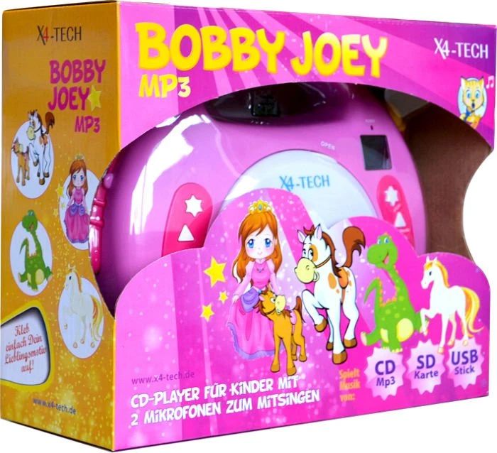 X4-Tech Bobby Joey CD/SD/USB pink