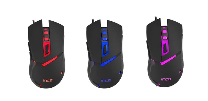 Inca Gaming Tastatur Maus Set mit Mauspad schwarz, USB, DE