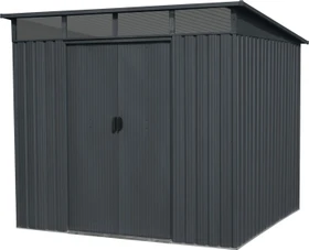 Floraworld Pultdach Gr. 3 Lightline Gerätehaus 239x193cm anthrazit