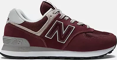 New Balance 574 Core burgundy/white (Damen)