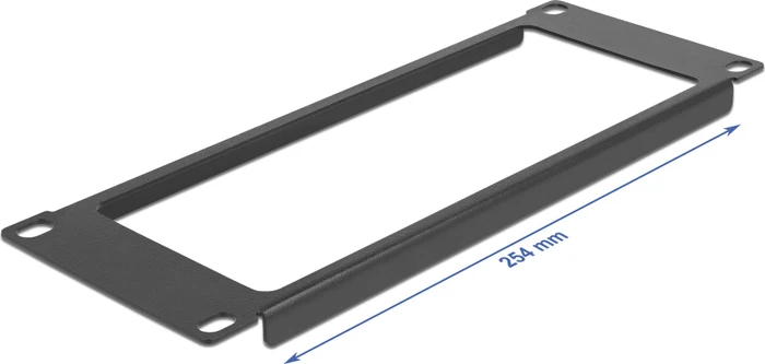 DeLOCK 10" Panel, mit Öffnung, schwarz, 2HE