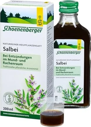 Salus Schoenenberger Salbei Naturreiner Heilpflanzensaft, 200ml