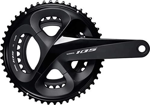 Shimano 105 FC-R7000 53/39 Zähne Kurbelgarnitur 172.5mm silky black