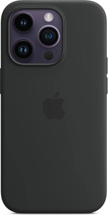 Apple Silikon Case mit MagSafe für iPhone 14 Pro Mitternacht