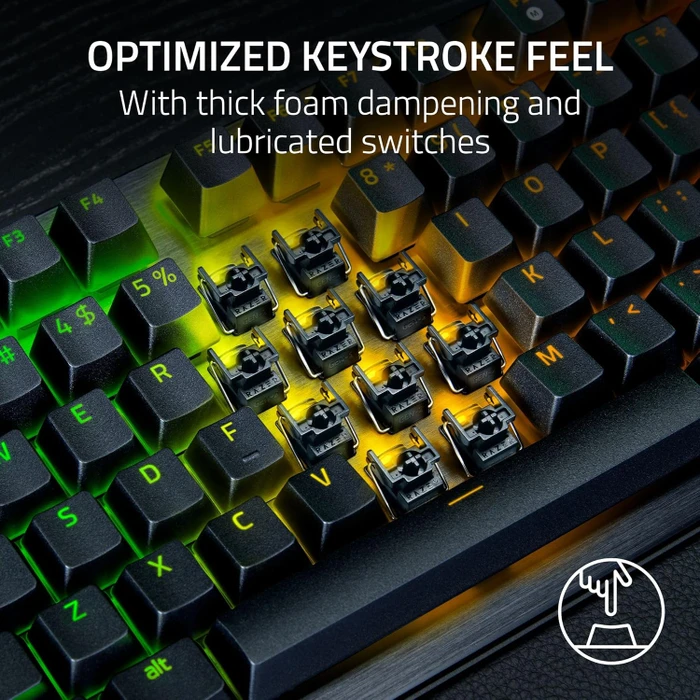 Razer Huntsman V3 Pro 8KHz, schwarz, LEDs RGB, Razer Analog Optical Switch Gen-2, USB, US