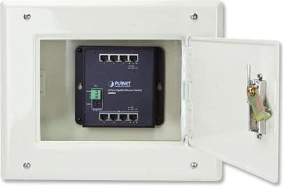 Planet WGS-800 Industrial Wallmount Gigabit Switch, 8x RJ-45