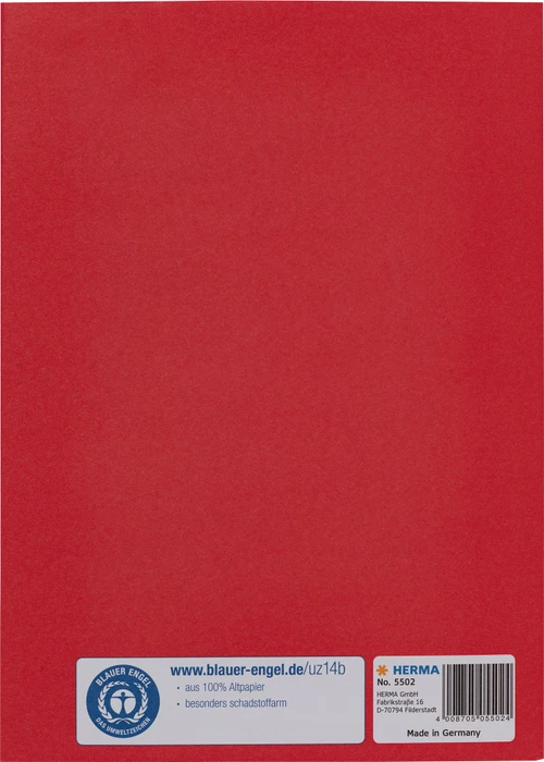 Herma Heftschoner Papier, A5, dunkelrot