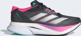 adidas Adizero Boston 12 grey five/crystal jade/lucid pink (Damen)