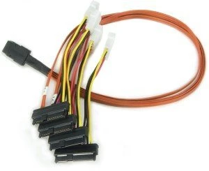 LSI 3ware mini SAS x4 [SFF-8087] auf 4x SAS [SFF-8087] Kabel, 0.6m