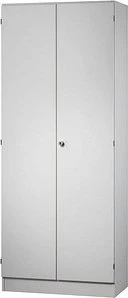 Hammerbacher Schrank 5OH V6100, Streifengriff, grau/grau, Schrankwand