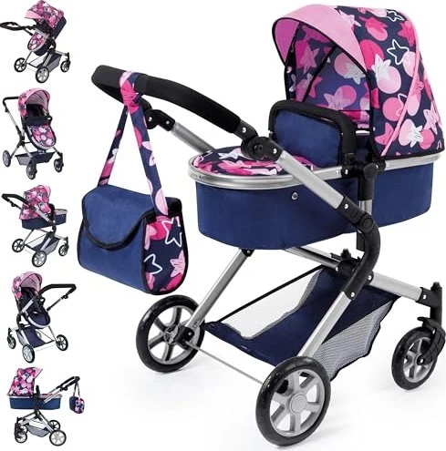 Bayer Design City Neo Puppenwagen Sterne blau