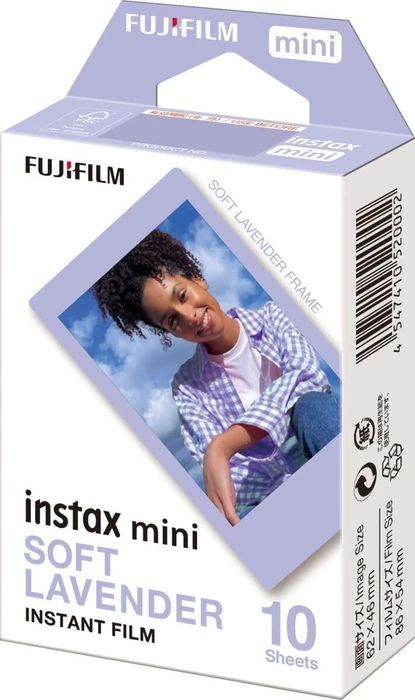 Fujifilm instax mini Sofortbildfilm Soft Lavender, 10 Aufnahmen