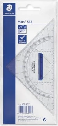 Staedtler Mars 568 Geodreieck 16cm, transparent
