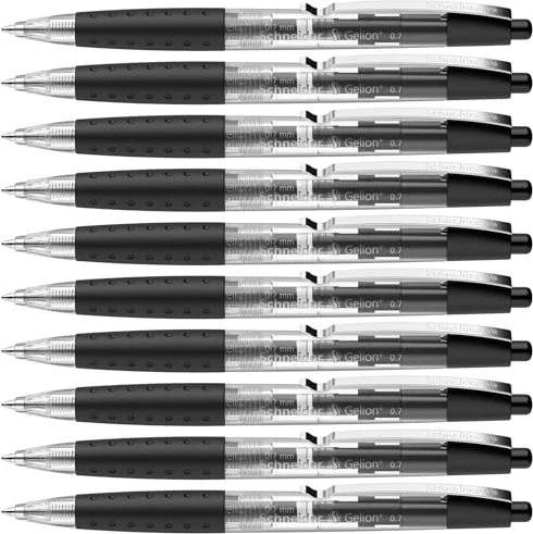 Schneider Gelion+ 0.4mm Gelroller schwarz, 10er-Pack