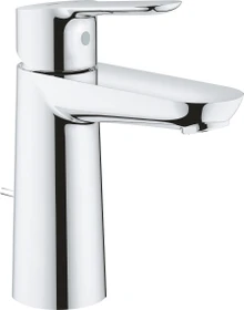Grohe BauEdge Einhand-Waschbeckenarmatur 1/2" M-Size mit Ablauffernbedienung chrom
