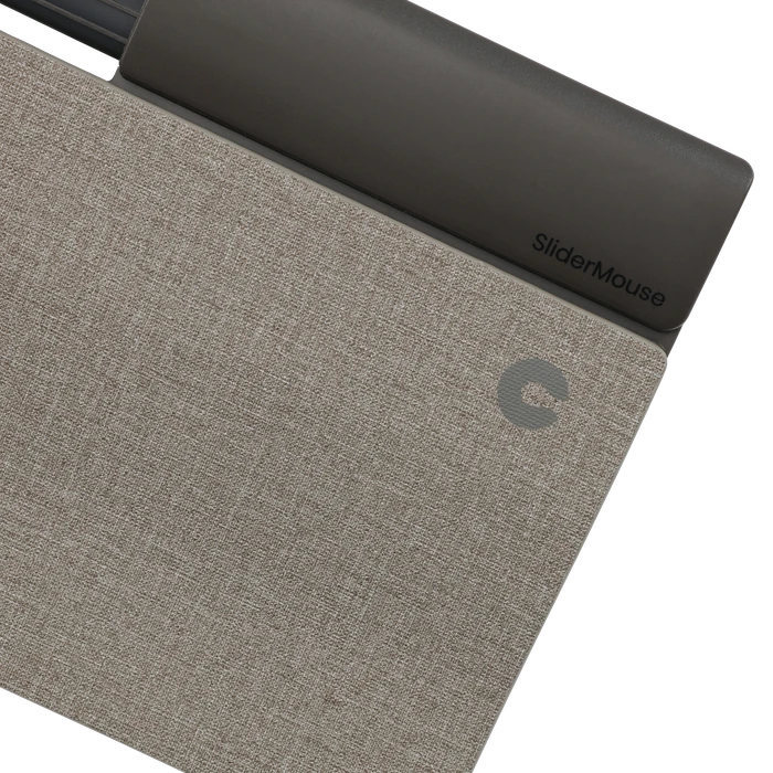 Contour Design SliderMouse Pro Wireless Slim Wrist, Stoff hellgrau, USB/Bluetooth