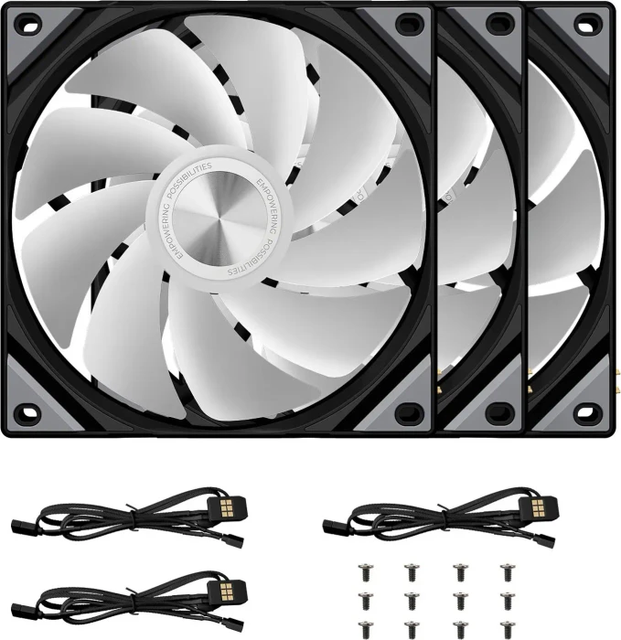 TRYX Rota SL 120 ARGB Reverse Black, schwarz, 120mm, 3er-Pack