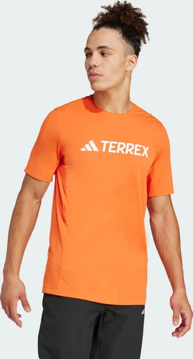 adidas Terrex Multi Climacool Logo Tech Funktionsshirt kurzarm semi impact orange (Herren)