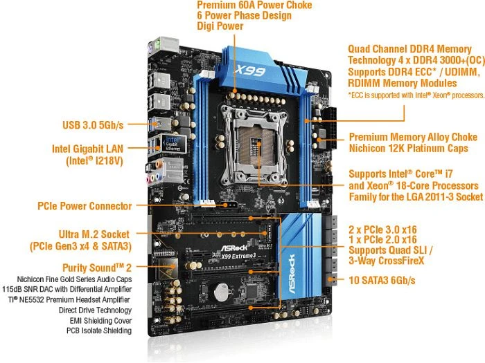 ASRock X99 Extreme3 (Intel 2011-3)