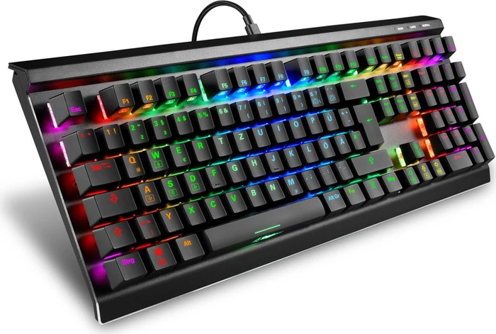 Sharkoon Skiller SGK40 Black, LEDs RGB, Huano RED, USB, DE