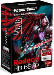 PowerColor Radeon HD 6870, 1GB GDDR5, 2x DVI, HDMI, 2x mDP