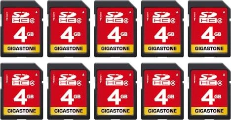 Gigastone R20/W10 4GB, UHS-I U1, Class 4, 10er-Pack