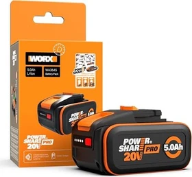 Worx 20V PowerShare Pro Werkzeug-Akku 20V, 5.0Ah, Li-Ionen [5.0Ah] [100Wh]