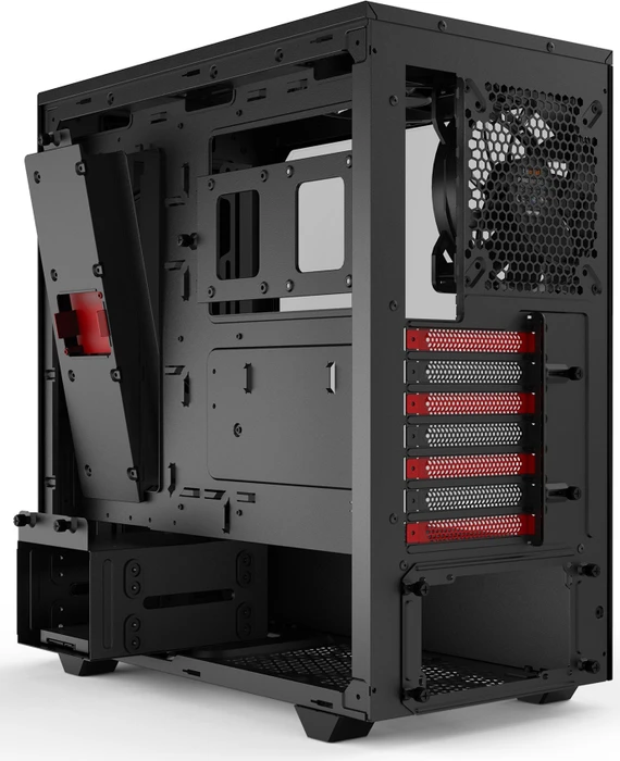 be quiet! Pure Base 500DX Red, Glasfenster