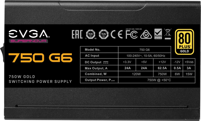 EVGA SuperNOVA G6 750 750W, ATX