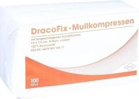 Dr. Ausbüttel DracoFix OP-Kompressen unsteril 8-fach, 7.5 x 7.5cm, 100 Stück