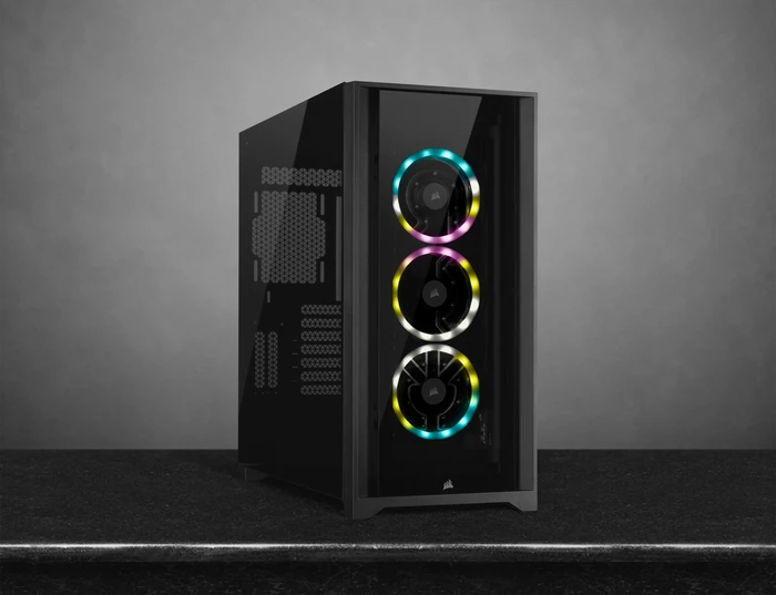 Corsair iCue 5000D RGB Hydro X, schwarz, Glasfenster