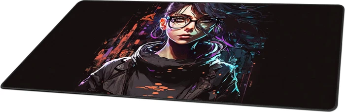 Sharkoon Skiller SGP50 D2, Mouse Mat XXL, 900x400mm, Cyber-Girl with Glasses