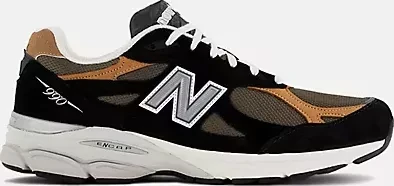 New Balance Made in USA 990v3 black/tan (Herren)