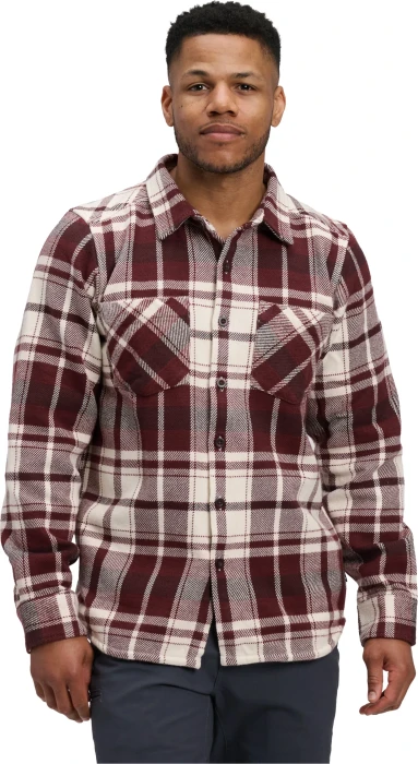 Black Diamond Project Heavy Flannel Hemd langarm burgundy/off white plaid (Herren)