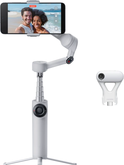 Insta360 Flow 2 AI-Tracker-Bundle hellgrau