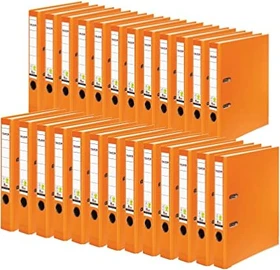 Falken Color Ordner 2-Ring PP, 50mm, A4, orange, 25er-Pack