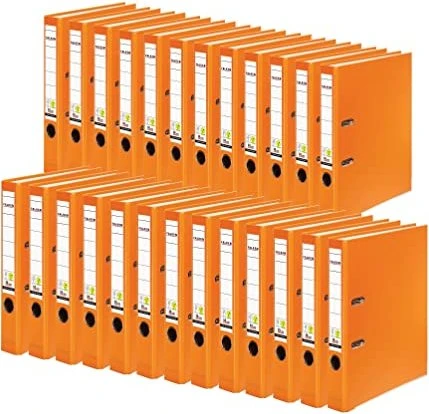 Falken Color Ordner 2-Ring PP, 50mm, A4, orange, 25er-Pack